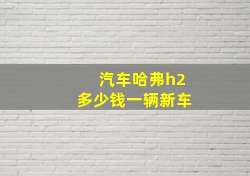 汽车哈弗h2多少钱一辆新车