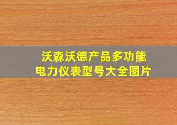 沃森沃德产品多功能电力仪表型号大全图片