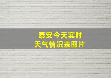 泰安今天实时天气情况表图片