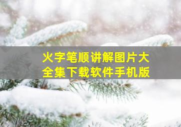 火字笔顺讲解图片大全集下载软件手机版