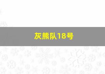 灰熊队18号