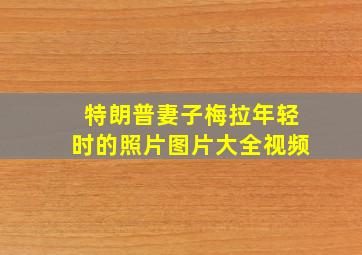 特朗普妻子梅拉年轻时的照片图片大全视频