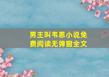 男主叫韦恩小说免费阅读无弹窗全文