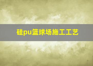 硅pu篮球场施工工艺