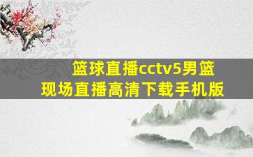 篮球直播cctv5男篮现场直播高清下载手机版