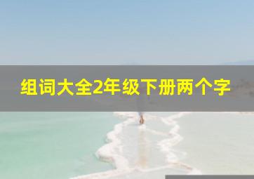 组词大全2年级下册两个字