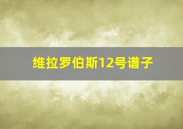 维拉罗伯斯12号谱子