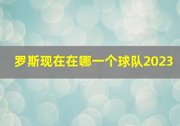 罗斯现在在哪一个球队2023