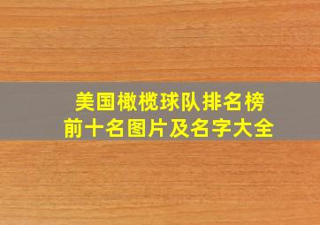 美国橄榄球队排名榜前十名图片及名字大全