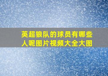 英超狼队的球员有哪些人呢图片视频大全大图