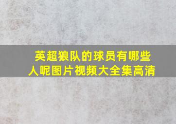 英超狼队的球员有哪些人呢图片视频大全集高清