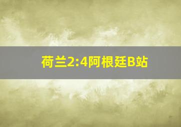 荷兰2:4阿根廷B站