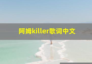 阿姆killer歌词中文