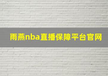 雨燕nba直播保障平台官网