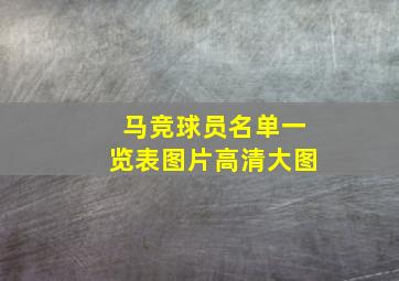 马竞球员名单一览表图片高清大图