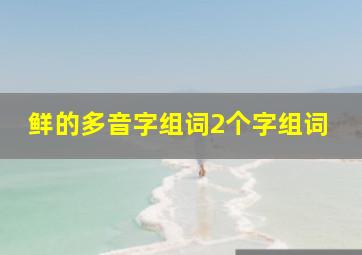 鲜的多音字组词2个字组词